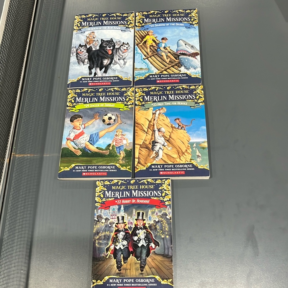 magic tree house books merlin missions #22-26